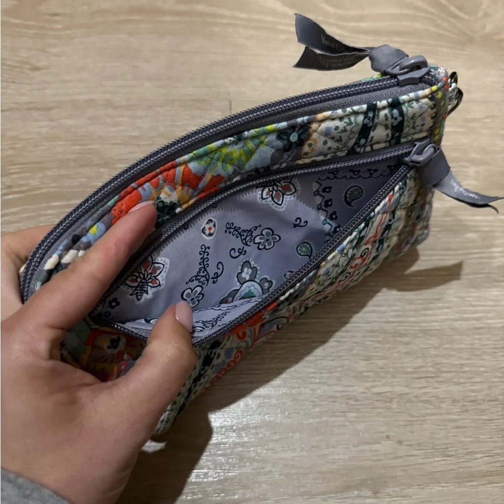 Vera Bradley Floral and Paisley Wristlet Clutch citrus paisley - Picture 4 of 5